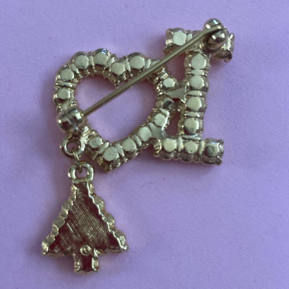 I LOVE Christmas brooch - Picture 5 of 5